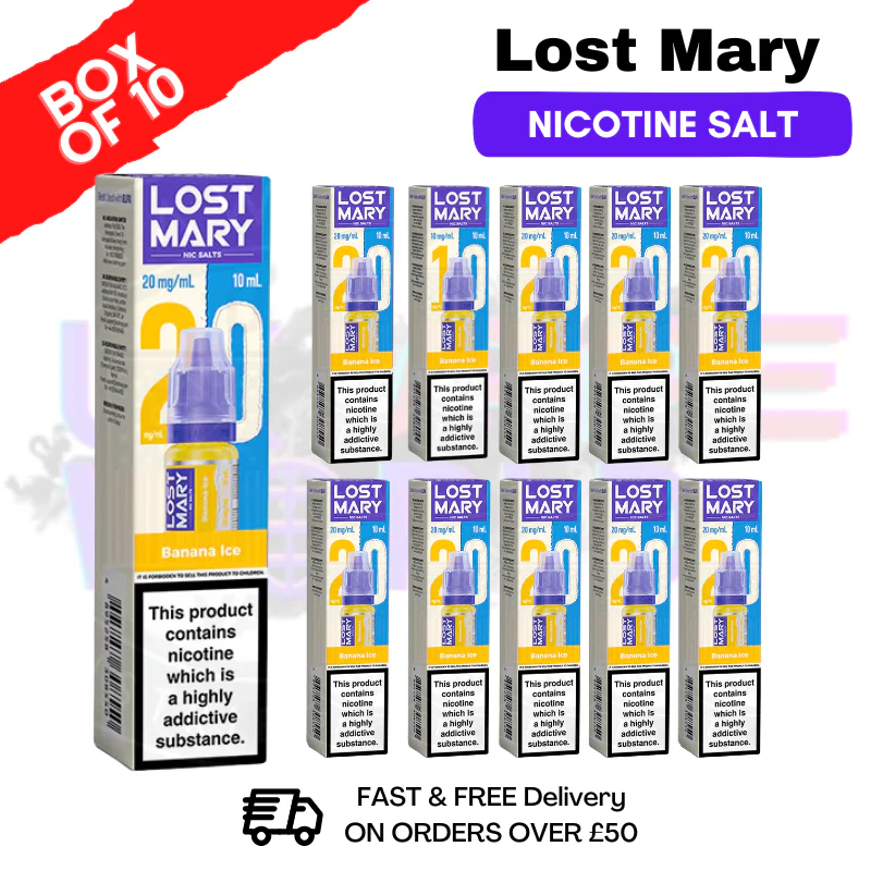 Fresh Mint Lost Mary Nic Salt BOX OF 10