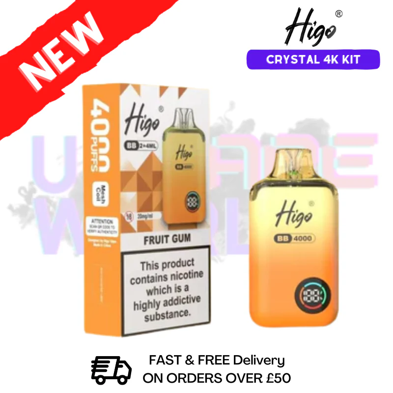 Fruit Gum Crystal Higo 4K 4000 Puff Pod Kit