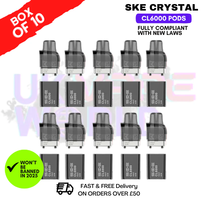 Fruit Gum SKE Crystal CL6000 Prefilled Pod Box Of 10