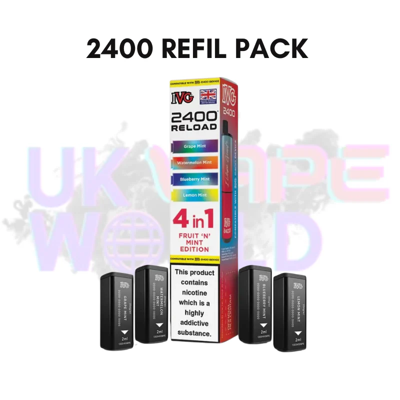 Fruit n Mint Edition IVG 2400 RELOAD Pods - Box Of 10 - Image 2