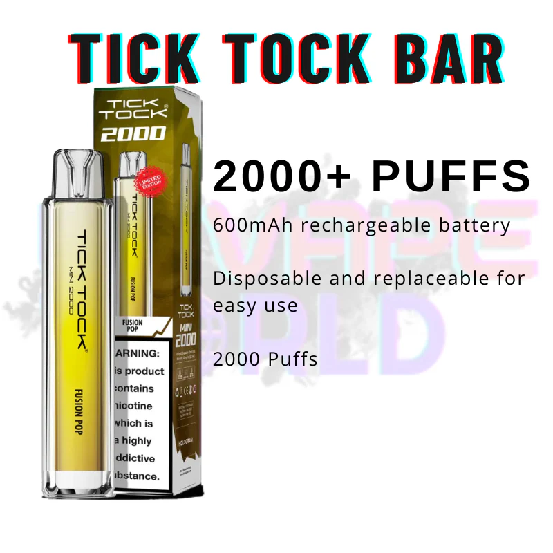 Fusion Pop Tick Tock Mini 2000 Puff Kit - Image 3