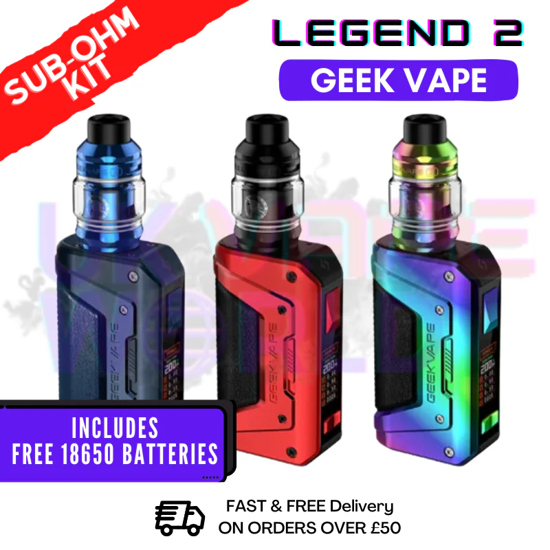 GeekVape Aegis Legend 2 Kit | Free Batteries | ONLY £44.99