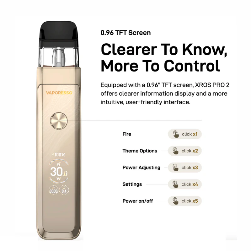 Storm Blue Vaporesso Xros Pro 2 Kit + Free Nic Salt - Image 2