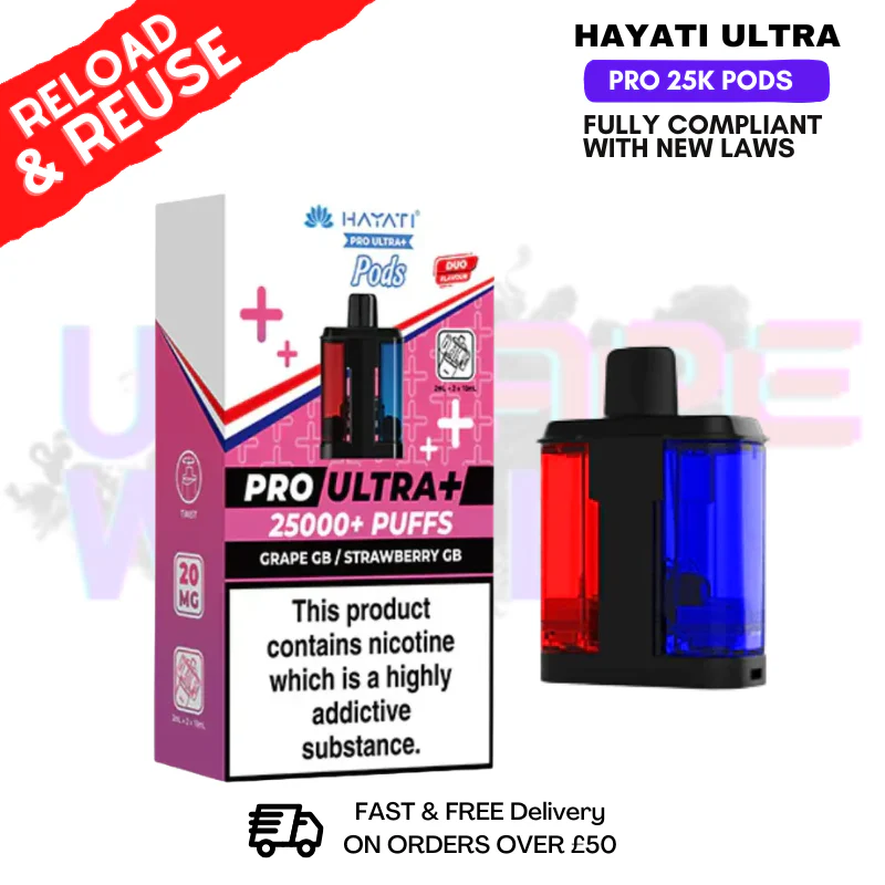 Grape GB Hayati 25K REFIL Pack Replacement Pods