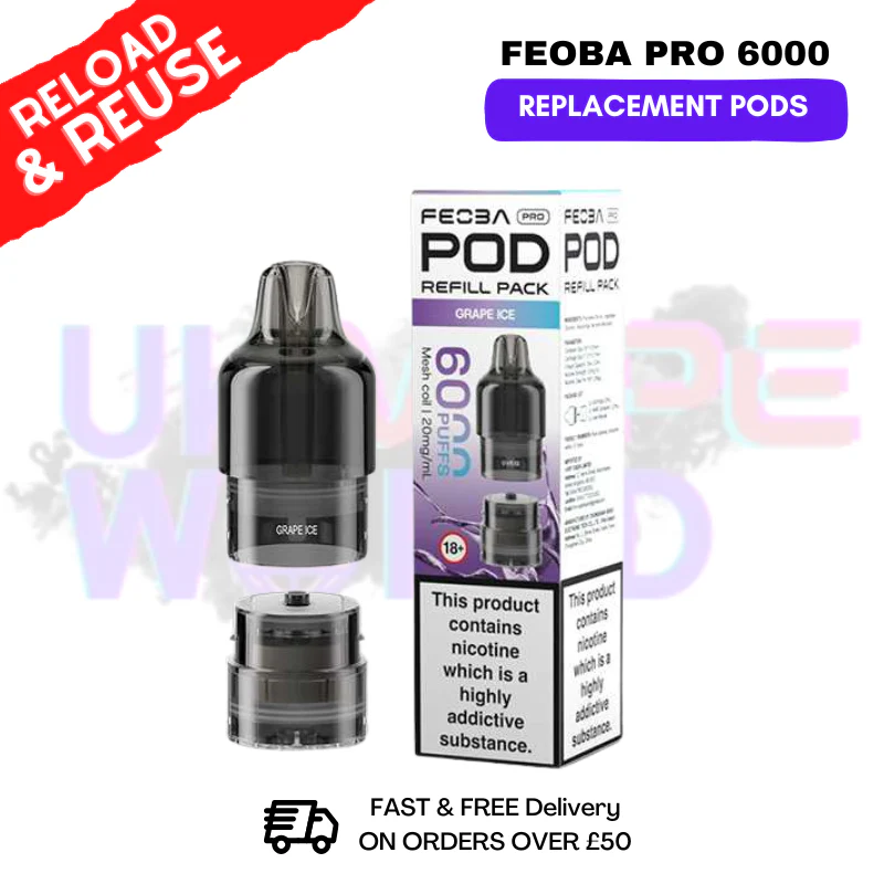 Grape Ice FEOBA Pro 6000 Replacement Pods