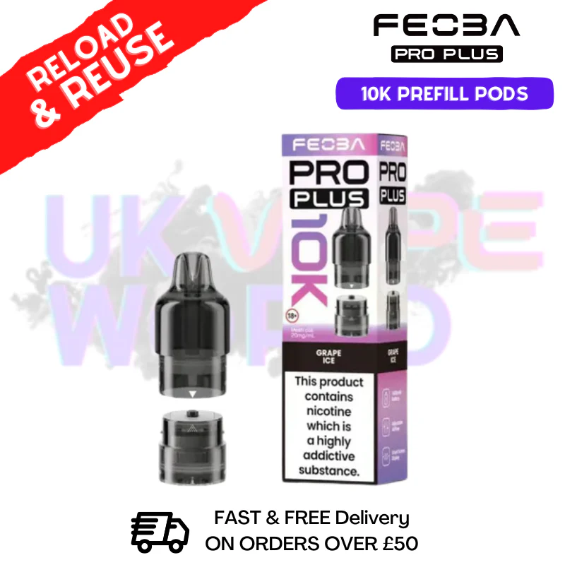 Grape Ice Feoba 10K Refil Pods Pro Plus - £5.85