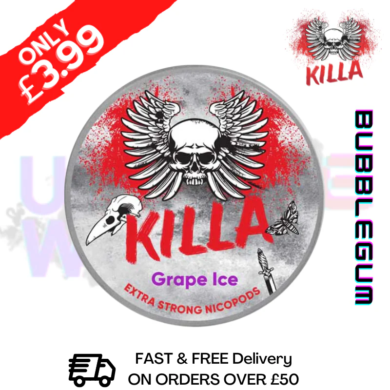 Grape ICE Killa Nicotine Pouches NicoPod Nic Pouch (16.5mg)