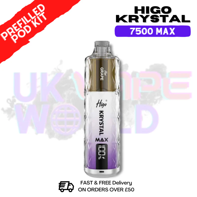 Grape Krystal Higo 7500 Max Prefilled Pod Kit