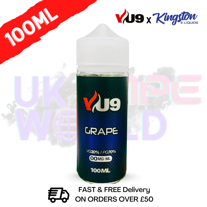 Grape Shortfill eJuice 100ML Eliquid - VU9 x Kingston