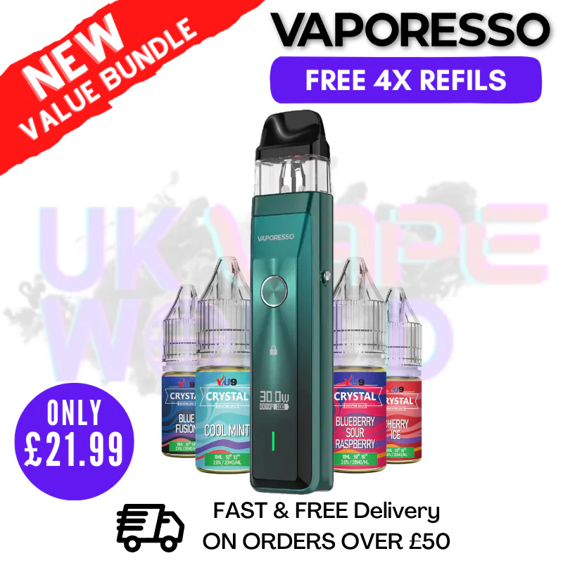 Green Vaporesso Xros Pro Pod Kit | FREE 4X REFILS | £21.99