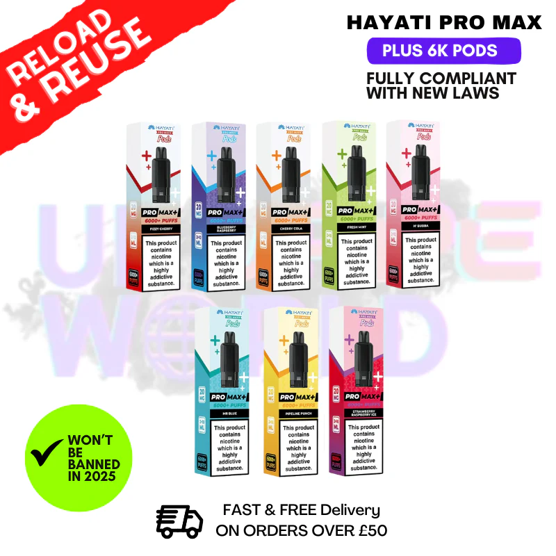 Hayati Pro Max Pods 6K Replacement - 2 For £10