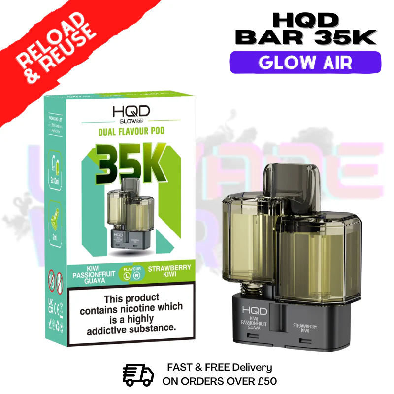 HQD 35K Glow Air Replacement Pods - £6.89 - Image 9