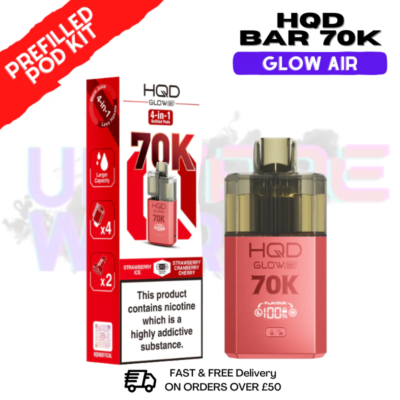 HQD 70K Glow Air 70000 Puff Bar Twist Pod Kit - £13.99 - Image 13