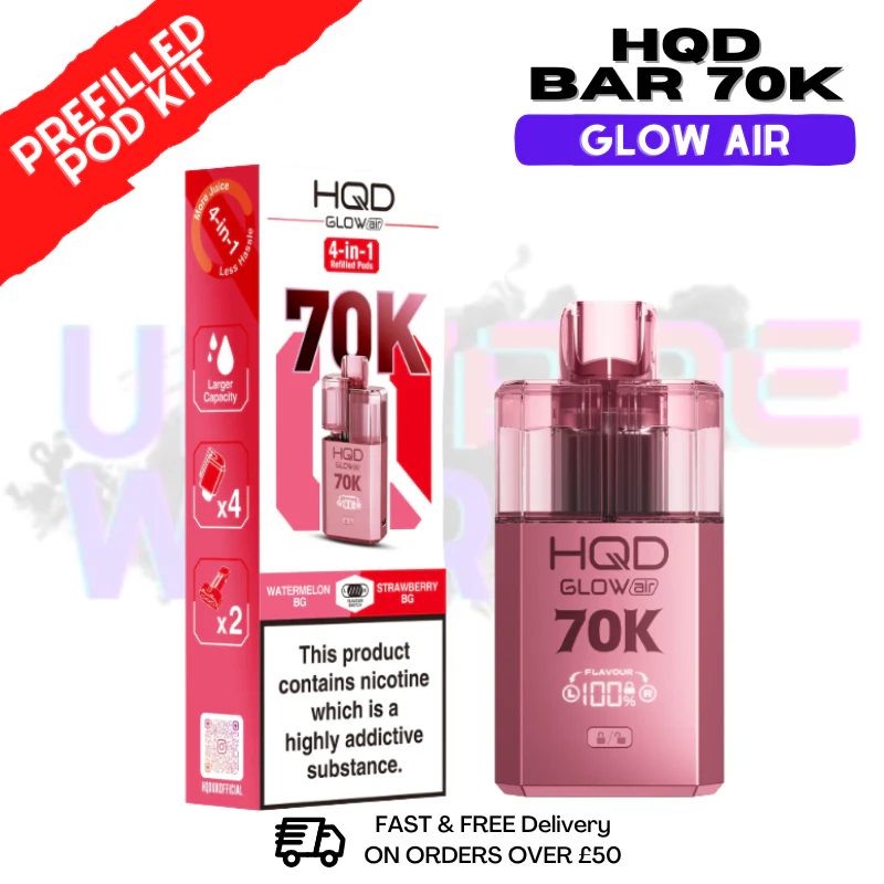 HQD 70K Glow Air 70000 Puff Bar Twist Pod Kit - £13.99 - Image 15
