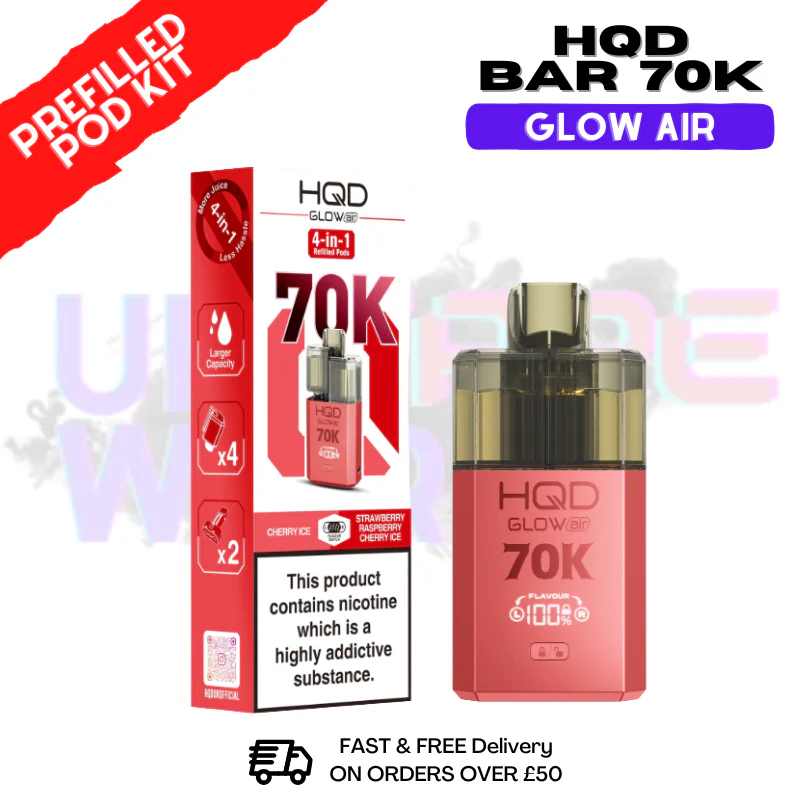 HQD 70K Glow Air 70000 Puff Bar Twist Pod Kit - £13.99 - Image 4
