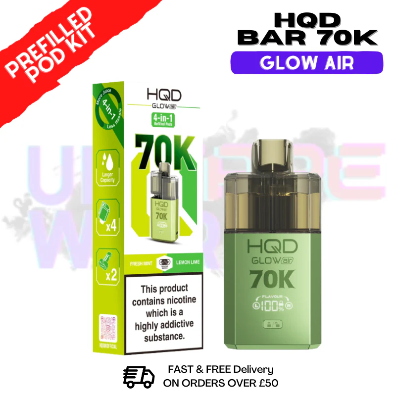 HQD 70K Glow Air 70000 Puff Bar Twist Pod Kit - £13.99 - Image 6