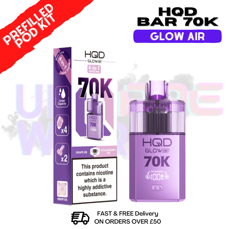 HQD 70K Glow Air 70000 Puff Bar Twist Pod Kit - £13.99 - Image 7