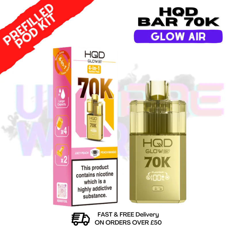 HQD 70K Glow Air 70000 Puff Bar Twist Pod Kit - £13.99 - Image 8