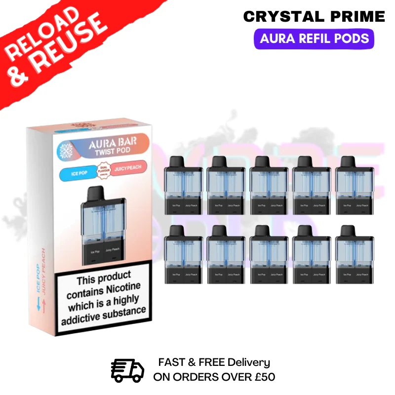 Ice Pop Aura 40K Replacement Pods Box Of 10