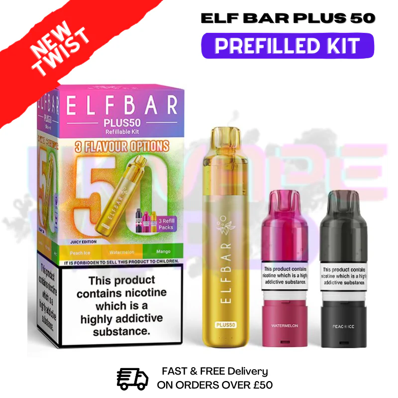Juicy Edition Elf Bar 50K Puff Plus Kit - Only £9.98
