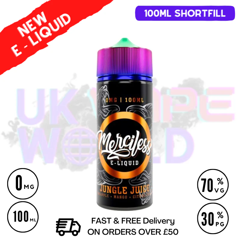 Jungle Juice Merciless Shortfill Juice 100ML Eliquid
