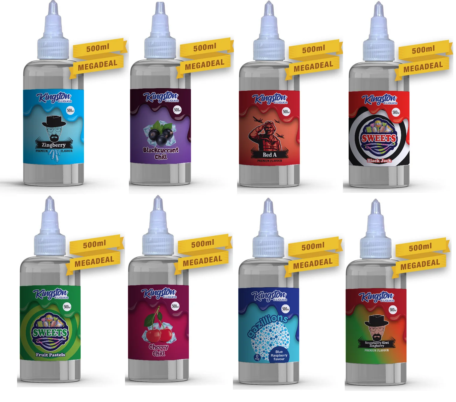 Kingston MEGA SAVERS 500ml Black Magic E Liquid