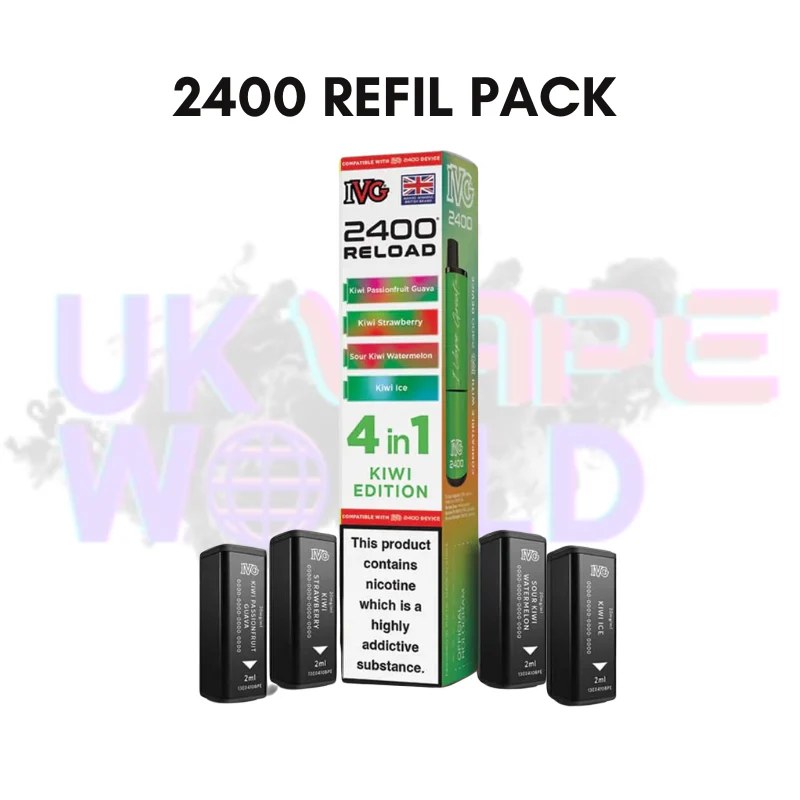 Kiwi Edition IVG 2400 RELOAD Pods - Box Of 10 - Image 2