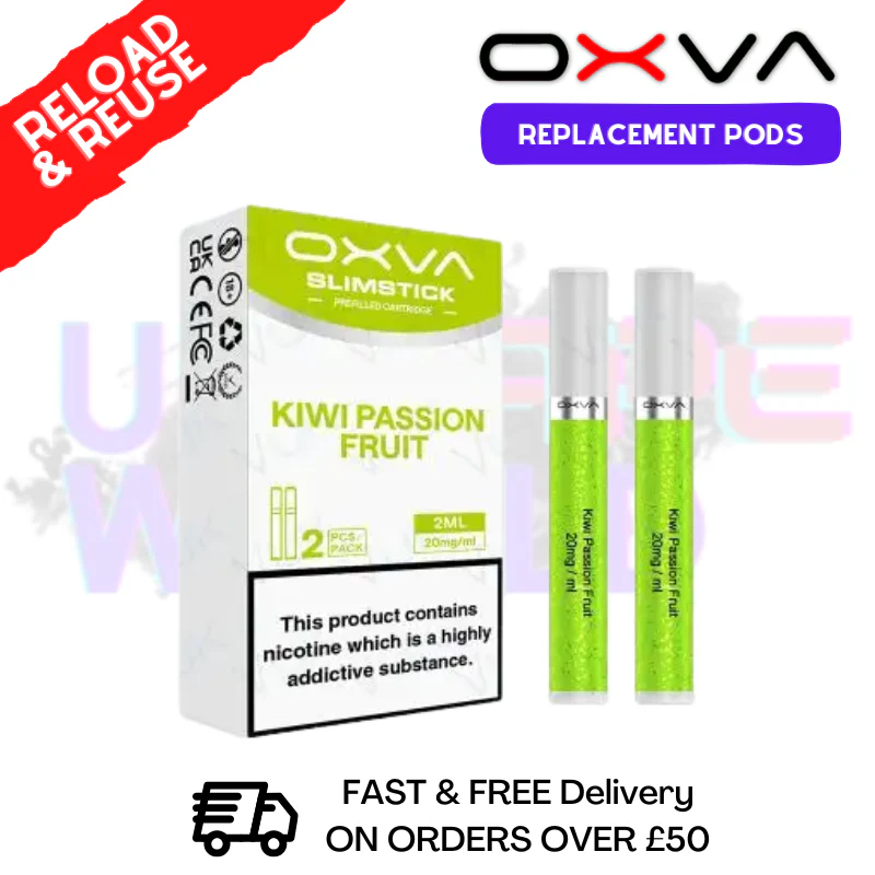 Kiwi Passion Fruit Oxva SlimStick Prefilled Pod Cartridges - £3.89