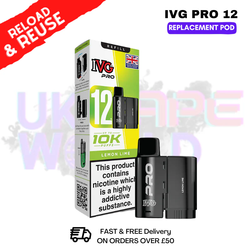 Lemon Lime IVG Pro 12 REFIL Pod Pack
