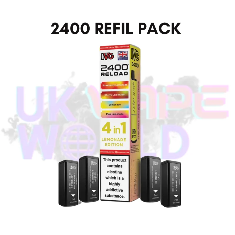 Lemonade Edition IVG 2400 RELOAD Pods - Box Of 10 - Image 3