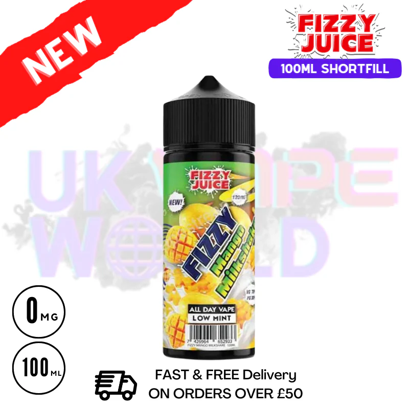 Mango Milkshake Fizzy Juice 100ml E-Liquid - £7.89