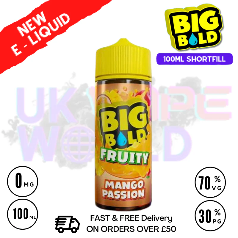 Mango Passion Big Bold Vape Juice 100ml | £9.50 + Nicshots