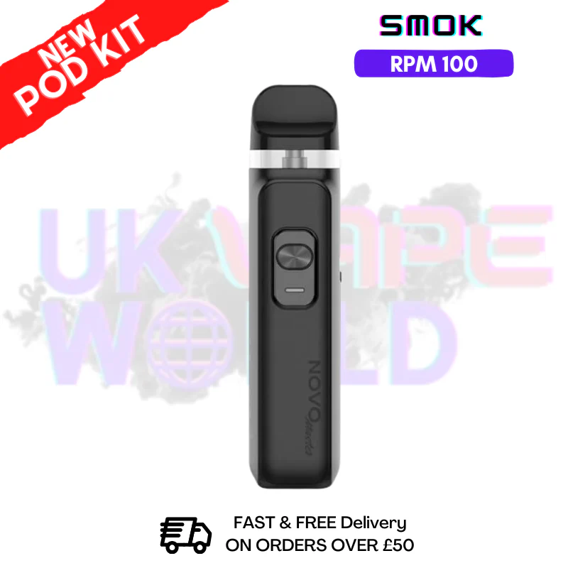 Matte Black Smok Novo Master 30K Pod Kit + Free Nic Salt (PRICE £12.99)