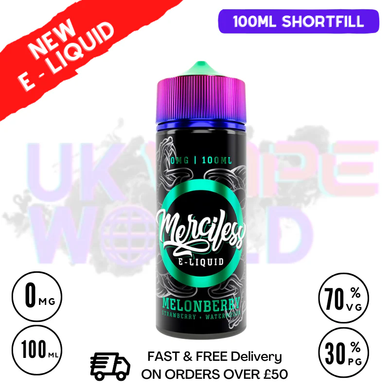 Melon Berry Merciless Shortfill Juice 100ML Eliquid