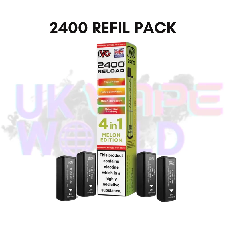 Melon Edition IVG 2400 RELOAD Pods - Box Of 10 - Image 2