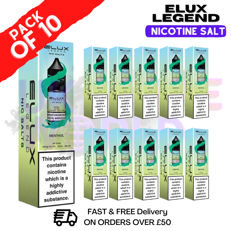 Menthol Elux Legend Nic Salt BOX OF 10