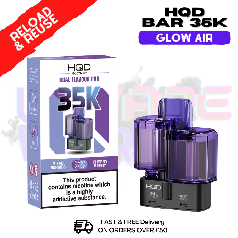 Mixed Berries HQD 35K Glow Air Replacement Pods