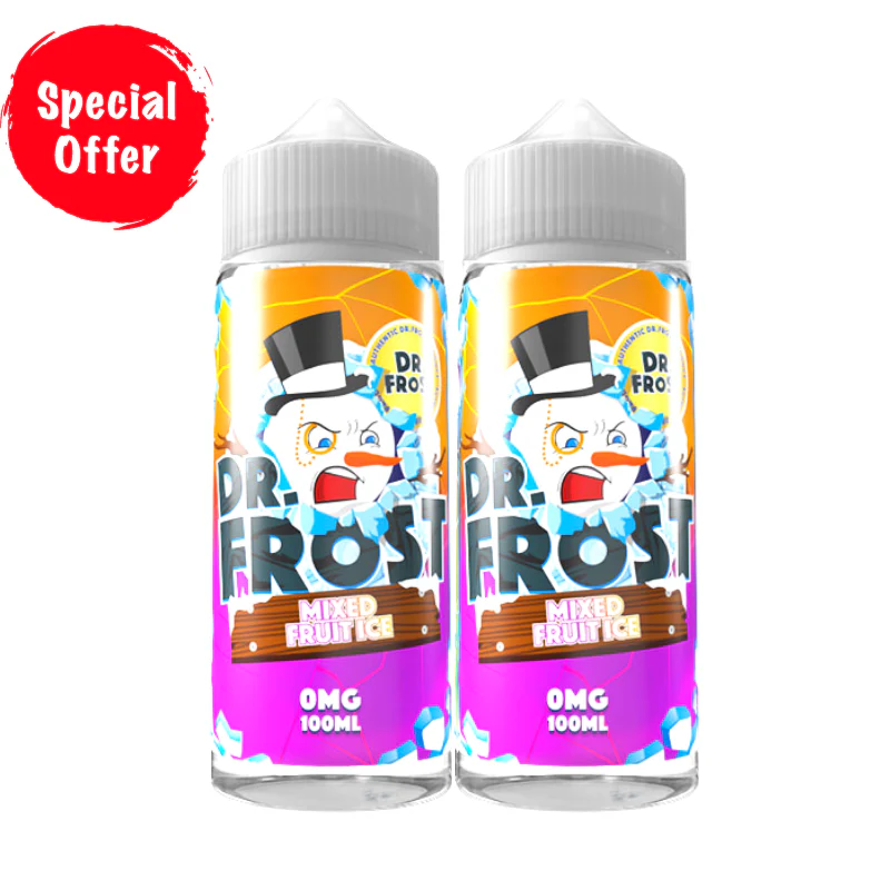 Mixed Fruit Ice Flavour Dr Frost 100ML Shortfill E Liquid - Image 2