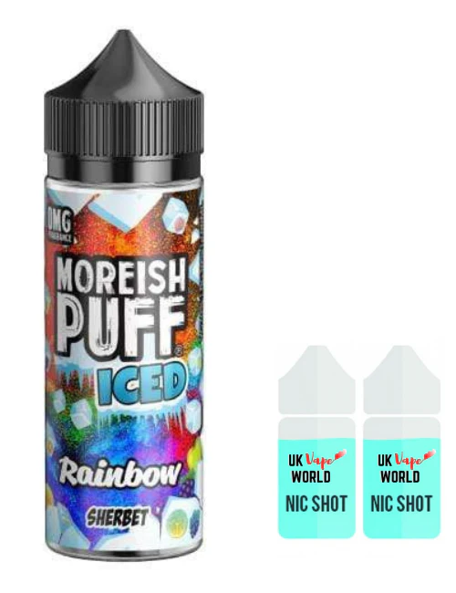 Moreish Puff Iced Rainbow 100ml Shortfill - Image 2