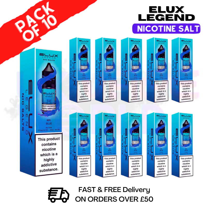 Mr Blue Elux Legend Nic Salt BOX OF 10