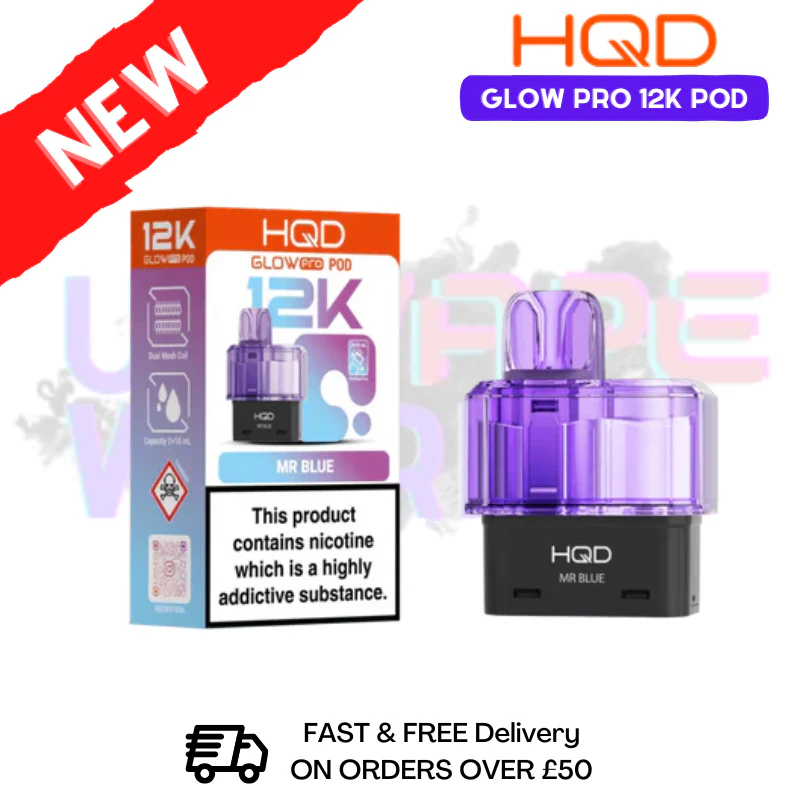 Mr Blue HQD Glow Pro 12K Puff Replacement Pods
