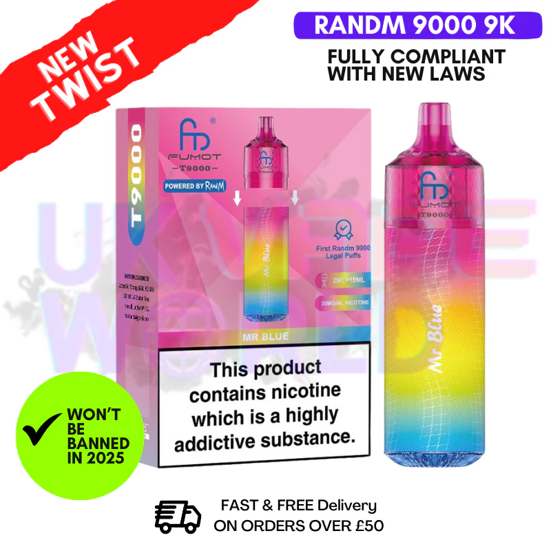 Mr Blue RandM T9000 9K Replacable Pod Kit
