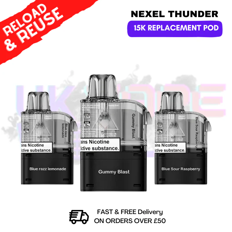 Nexel 15K Thunder REPLACEMENT PODS - ONLY £3.99