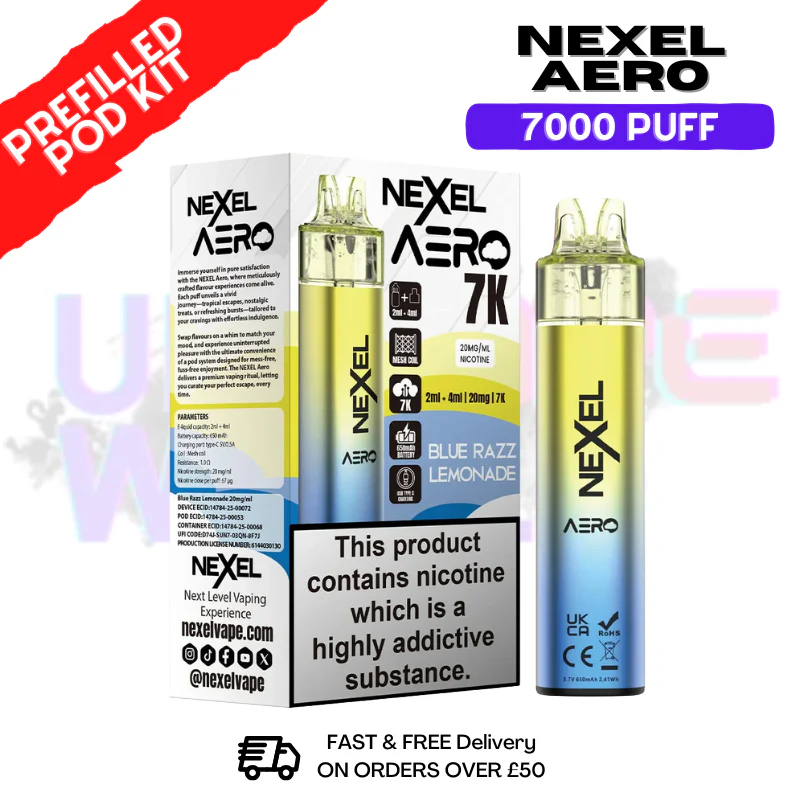 Nexel 7K Aero 7000 Puff Prefilled Pod Kit - Image 3