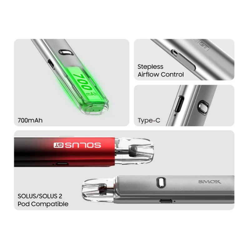 Silver Grey Leather Smok Solus GT Kit - £8.00 - Image 4