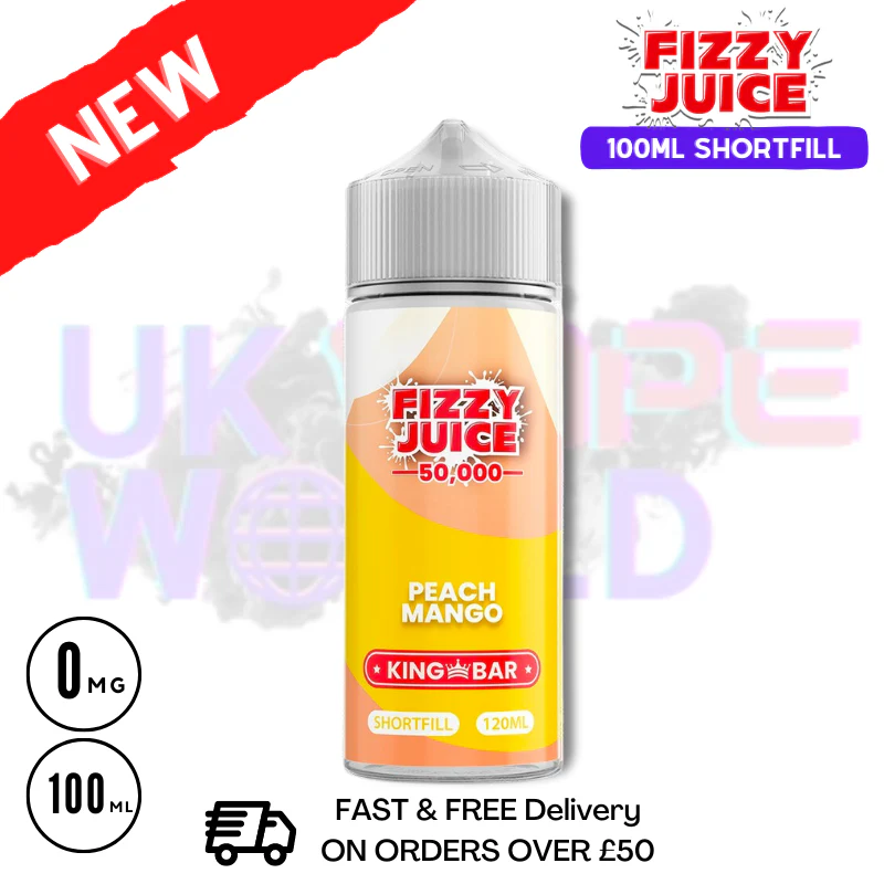Peach Mango Fizzy Juice 100ml E-Liquid - £7.99