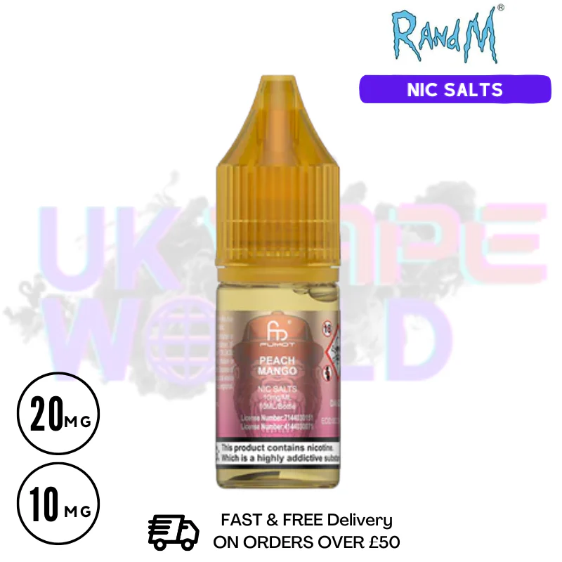 Peach Mango RandM Tornado 7000 Nic Salt 10ML eLiquid