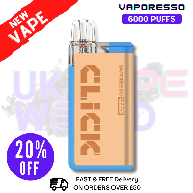 Pineapple Ice Vaporesso 6K Coss Click Disposable Kit - ONLY £8.99