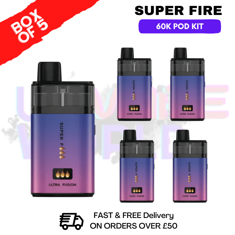 Pink Edition SuperFire 60K Ultra Fusion Box Of 5