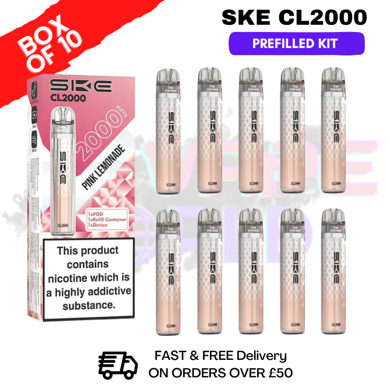 Pink Lemonade SKE CL2000 Kits Box Of 10 - £29.99